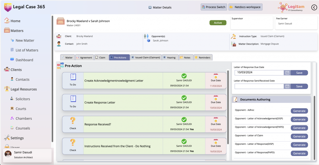 LegalCase365 | Microsoft 365 Legal Case Management Solution